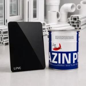 رنگ مشکی براق مخصوص سطوح U.PVC
